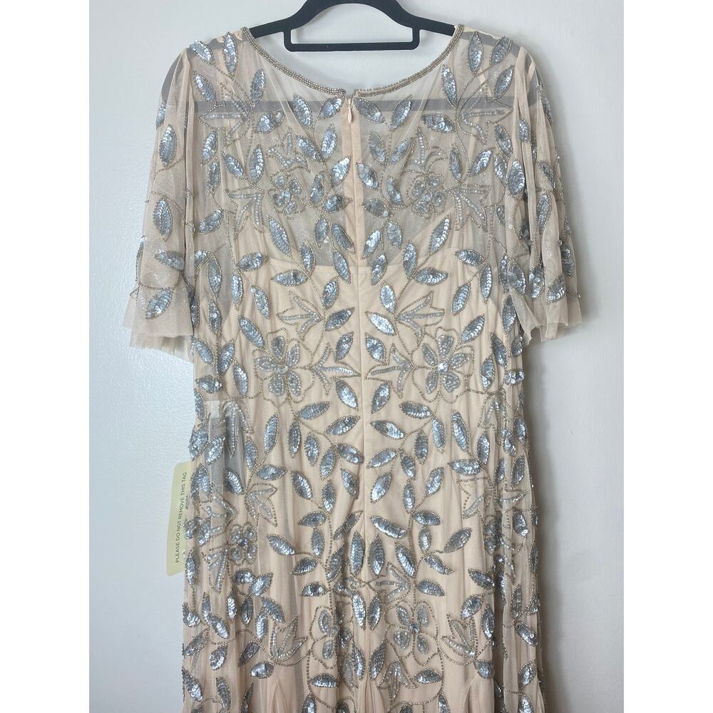 NWT ADRIANNA PAPELL DRESS GOWN MOTHER OF THE BRIDE FORMAL EVENING WEDDING GUEST - Picture 12 of 16